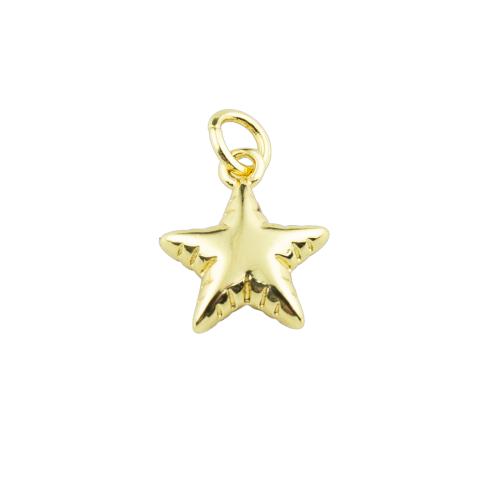 Pendants Jewelry Prás, Star, ardchaighdeán plátáilte agus ní céimnithe, DIY, dathanna níos mó le haghaidh rogha, 16x11x4mm, Díolta De réir PC