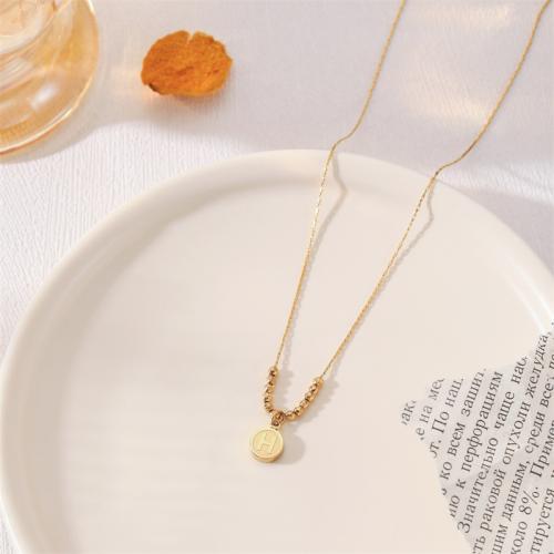 Stainless Steel Jewelry Necklace 304 Stainless Steel plated fashion jewelry golden Sold By PC