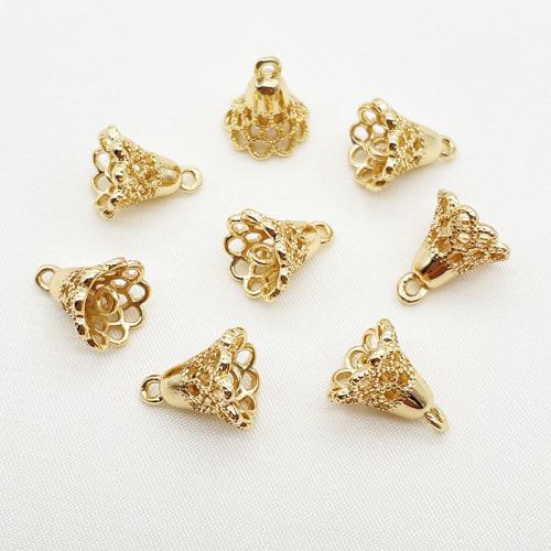 Bijoux pendentifs en laiton, Placage, DIY, doré, 10x12mm, 10PC/lot, Vendu par lot