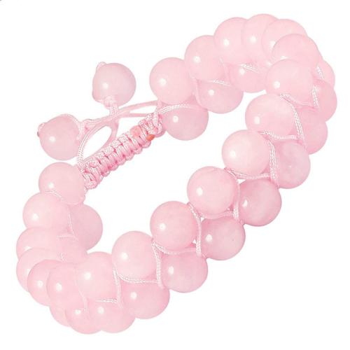 Kristal armbanden, met Knoopkoord, handgemaakt, voor vrouw, meer kleuren voor de keuze, Lengte 16 cm, Verkocht door PC