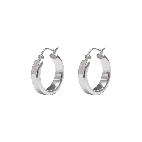 Ottone Leverback Orecchini, gioielli di moda & per la donna, argento, 25x6mm, Venduto da coppia