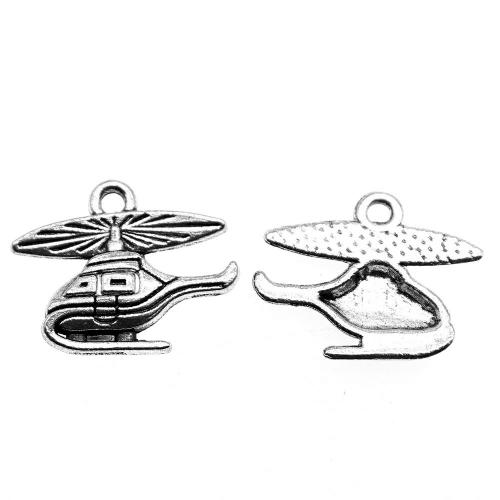 Zinklegering Hangers, Zinc Alloy, antiek zilver plated, Vintage & mode sieraden & DIY, 15x19mm, Verkocht door PC