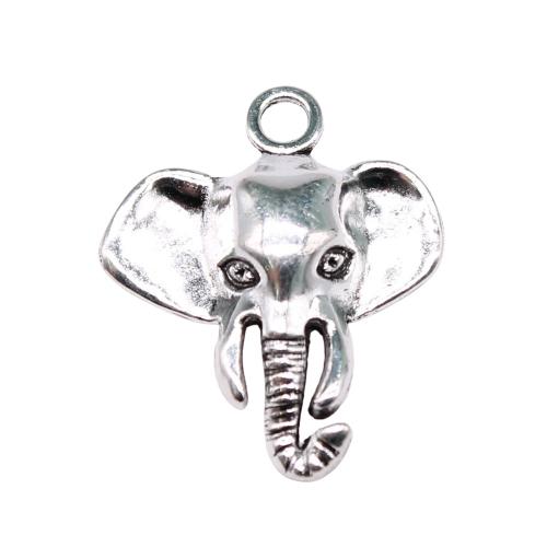 Zinc Alloy Animal Pendants Elephant plated vintage & fashion jewelry & DIY Sold By PC