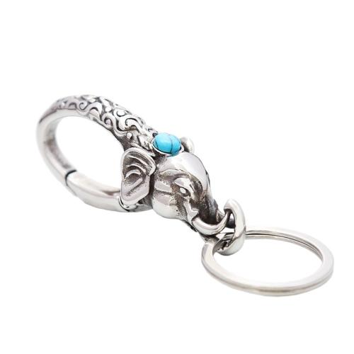 Cruach dhosmálta Eochair Clasp, 304 Cruach dhosmálta, seanré & unisex, dath bunaidh, Díolta De réir PC