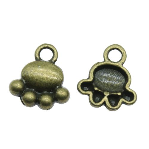 Zinc Alloy Pendler, Claw, forgyldt, Vintage & mode smykker & du kan DIY, flere farver til valg, 14x12mm, Solgt af PC