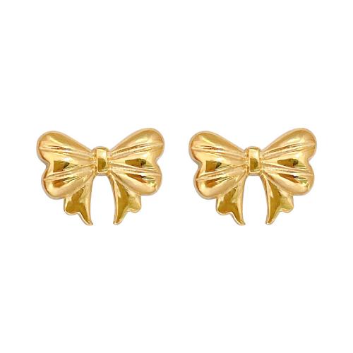 Stainless Steel Stud Earrings 304 Stainless Steel Bowknot Vacuum Ion Plating fashion jewelry & for woman Sold By Pair