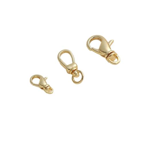 Brass Lobster Clasp plated DIY golden Sold By PC