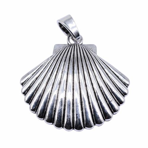 Zinc Alloy Pendants Shell antique silver color plated vintage & fashion jewelry & DIY Sold By PC