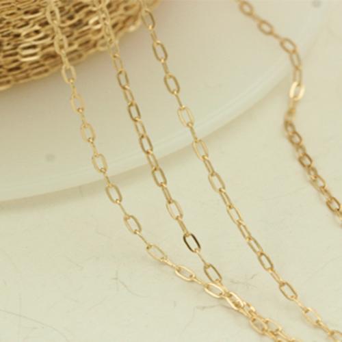 Gold-filled catena collana, DIY & formato differente per scelta, Venduto da m