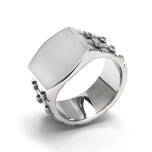 Vinger Ring in edelstaal, 304 roestvrij staal, mode sieraden & verschillende grootte voor keus & voor de mens, oorspronkelijke kleur, Verkocht door PC