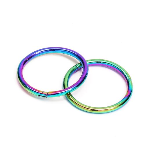 Huggie Hoop Fülbevaló, 304 rozsdamentes acél, divat ékszerek & egynemű, több színt a választás, 14x14x1.20mm, Által értékesített PC