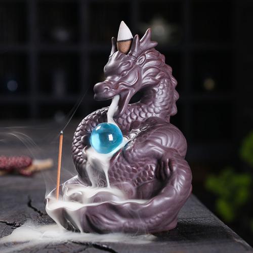 Backflow Incense Burner Porcelain half handmade for home and office & durable & multifunctional Sold By PC