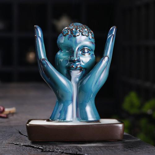 Backflow Incense Burner Porcelain half handmade for home and office & durable Sold By PC