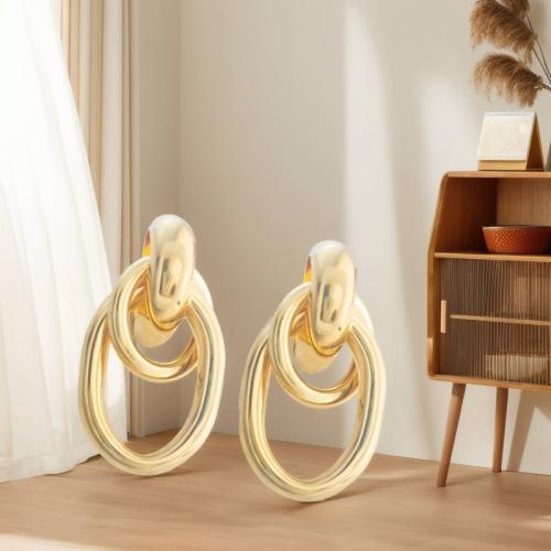 Zinc Alloy Drop Earrings plated for woman nickel lead & cadmium free Sold By Pair