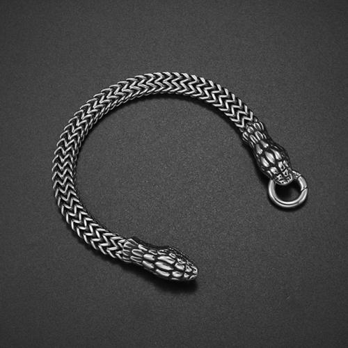 Jewelry Cruach dhosmálta Bracelet, 304 Cruach dhosmálta, plátáilte, jewelry faisin, airgid, Fad 21.8 cm, Díolta De réir PC