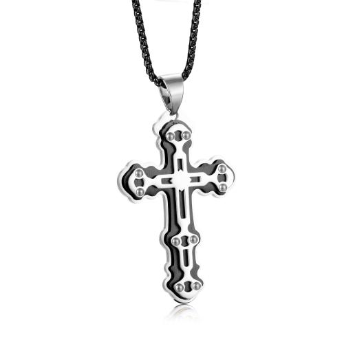 Nerezová ocel Cross Přívěsky, 304 Stainless Steel, Kříž, různé styly pro výběr, více barev na výběr, Prodáno By PC