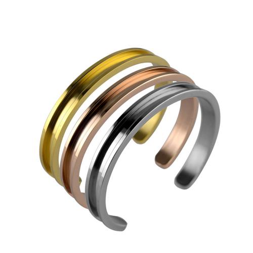 Rozsdamentes acél bangle, 304 rozsdamentes acél, galvanizált, egynemű, több színt a választás, Által értékesített PC