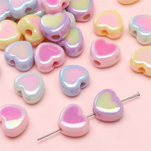 Plated Acrylic Beads colorful plated DIY Sold By Bag