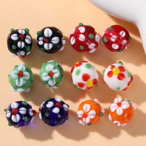 Handgemaakte Lampwork Beads, mode sieraden & DIY, meer kleuren voor de keuze, 10x14mm, Verkocht door PC