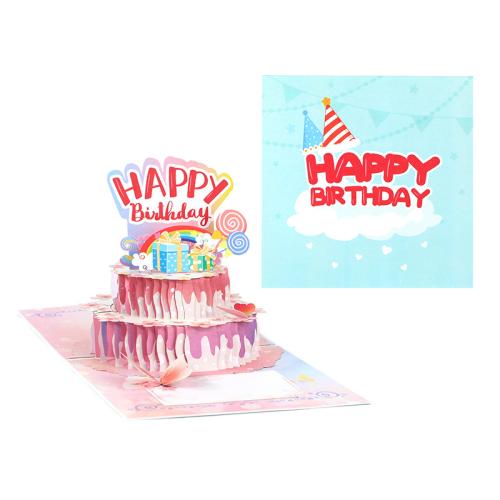 Biglietto d'auguri, carta, fatto a mano, Pieghevole & Effetto 3D, 150x150mm, Venduto da PC