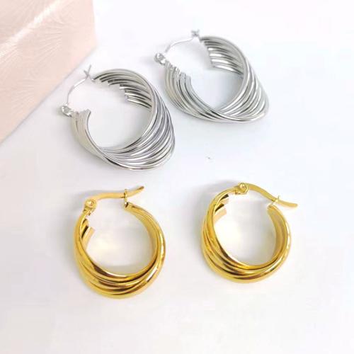 Stainless Steel Lever Terug Earring, 304 roestvrij staal, plated, verschillende stijlen voor de keuze & voor vrouw, meer kleuren voor de keuze, Verkocht door pair