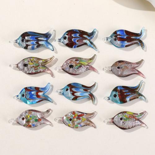 Fashion Lampwork Pendants Fish fashion jewelry & DIY Sold By PC