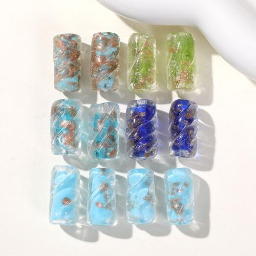 Fashion Glass Beads Column fashion jewelry & DIY 18-20*9-11mm Sold By PC