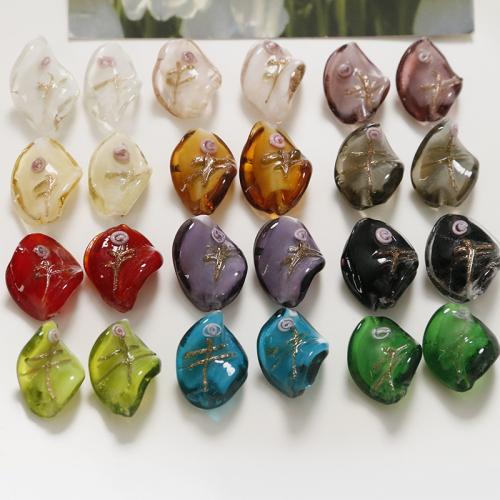 Handgewickelte Perlen, Lampwork, Modeschmuck & DIY, keine, 22x16mm, verkauft von PC