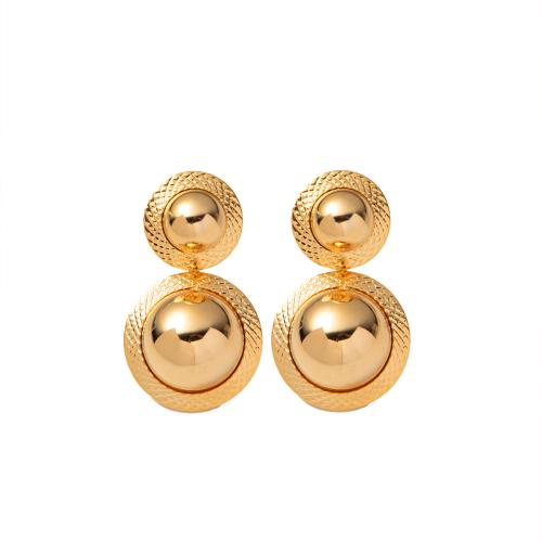 Brass Stud Earring fashion jewelry & for woman Sold By Pair