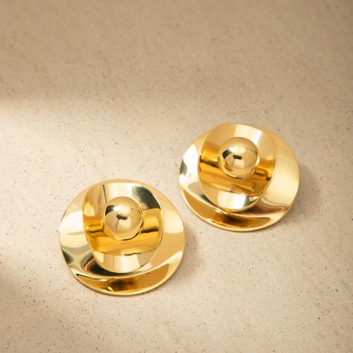 Brass Stud Earring fashion jewelry & for woman Sold By Pair