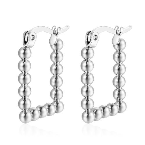 Acier inoxydable Levier Retour Earring, Acier inoxydable 304, Placage, pour femme, plus de couleurs à choisir, Vendu par paire