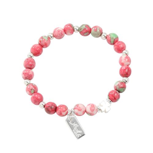 Resin armbanden, Hars, met Zinc Alloy, handgemaakt, mode sieraden & voor vrouw, multi-gekleurde, Lengte 15 cm, Verkocht door PC