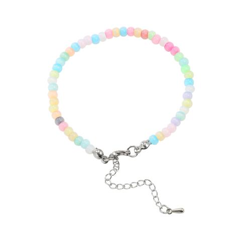 Bracciali di resina, lega in zinco, with resina, with 5.2cm extender chain, fatto a mano, gioielli di moda & per la donna, multi-colore, Lunghezza 17 cm, Venduto da PC