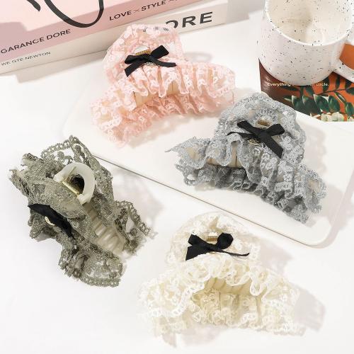 ヘアクロウクリップ, プラスチック, とともに レース, ハンドメイド, 女性用, 無色, 売り手 パソコン