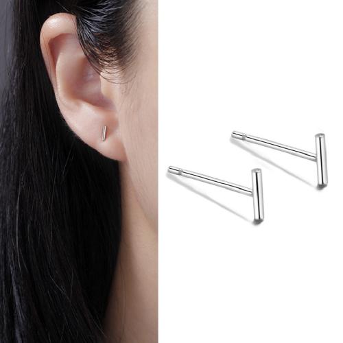 925 Sterling Silver Stud náušnice, různé styly pro výběr & micro vydláždit kubické zirkony & pro ženy, earring length 11-13mm, Prodáno By Pair