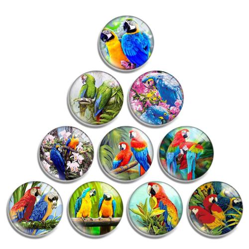 Glass Cabochons with Resin Flat Round DIY Sold By Lot