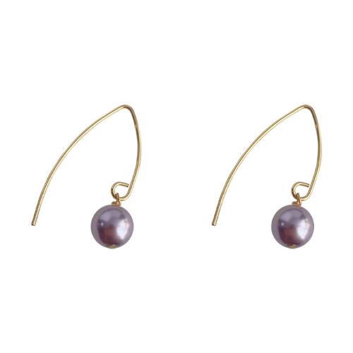 Prás Buail Earring, le Gloine Pearl, jewelry faisin & do bhean, 29x20mm, Díolta De réir Péire