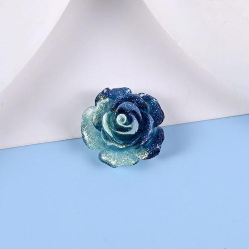 Hair Accessories DIY Findings Resin Rose epoxy gel 18mm Sold By Bag