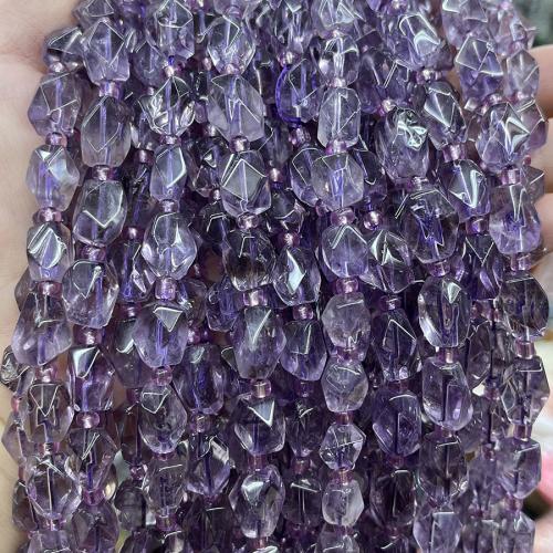 Natuurlijke Amethyst kralen, Amethist, Nuggets, mode sieraden & DIY, purper, Length about 8-12mm, Per verkocht Ca 38 cm Strand