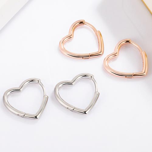 Brass Leverback Earring Heart plated for woman Sold By Pair