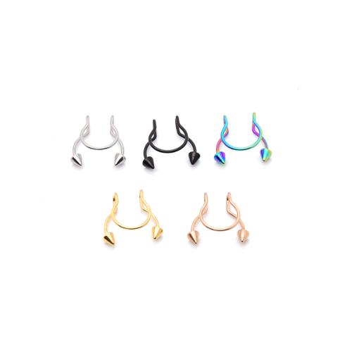 Nerezová ocel Nose Piercing šperky, 304 Stainless Steel, unisex, více barev na výběr, Prodáno By PC