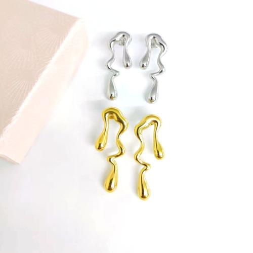 Stainless Steel Stud Earrings 304 Stainless Steel plated & for woman Sold By Pair