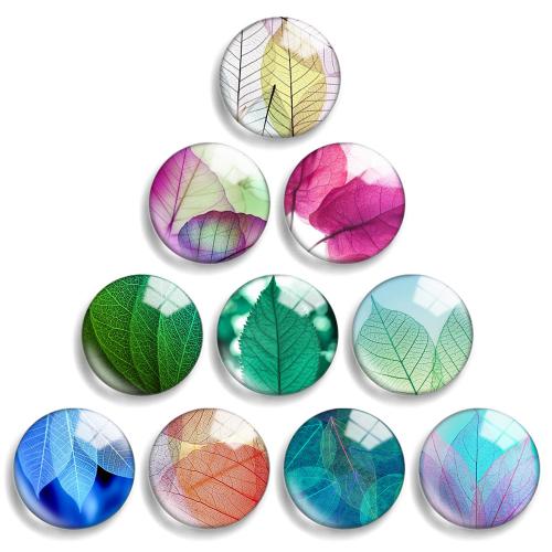 Glass Cabochons with Resin Flat Round DIY Sold By Lot