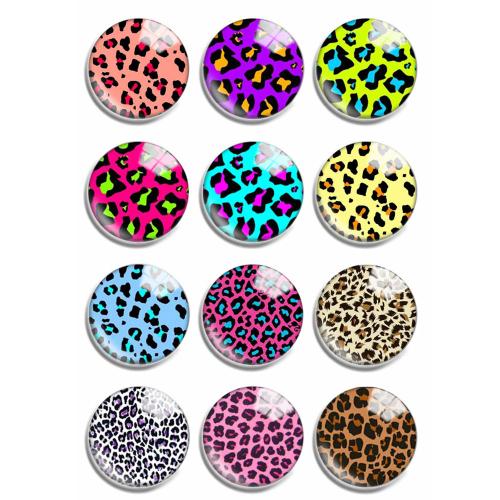 Glass Cabochons with Resin Flat Round DIY Sold By Lot