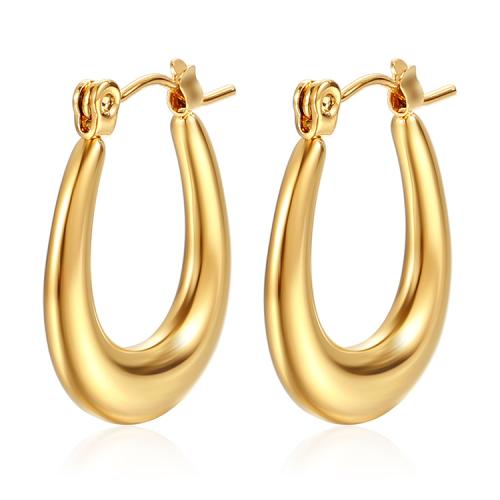 Stainless Steel Lever Terug Earring, 304 roestvrij staal, mode sieraden & voor vrouw, meer kleuren voor de keuze, 18.50x22.60mm, Verkocht door pair