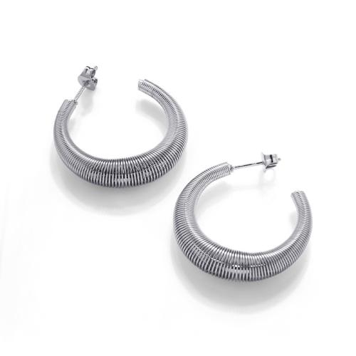 Ruostumaton teräs Korvakorut, 304 Stainless Steel, muoti korut & naiselle, enemmän värejä valinta, 29x32mm, Myymät Pair