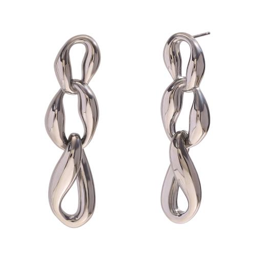 Nerezová ocel náušnice, 304 Stainless Steel, módní šperky & pro ženy & dutý, více barev na výběr, 50.90x13.80mm, Prodáno By Pair