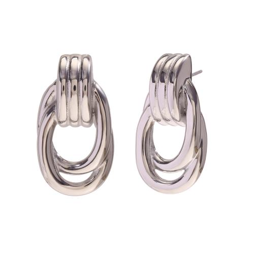 Nerezová ocel náušnice, 304 Stainless Steel, módní šperky & pro ženy & dutý, více barev na výběr, 35.60x19.30mm, Prodáno By Pair