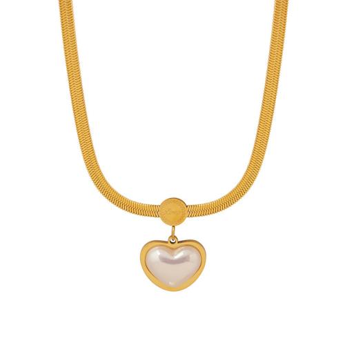 Sets de Joyas, Partículas de acero, con Perlas plásticas, con 5cm extender cadena, Joyería & para mujer, dorado, longitud aproximado 40 cm, Vendido por UD