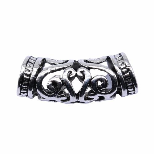 Zinc Alloy Tube Beads antique silver color plated vintage & fashion jewelry & DIY & hollow Sold By PC